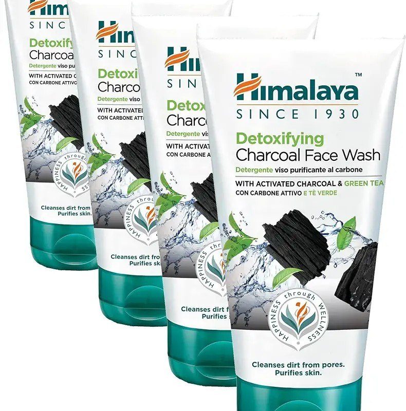 Himalaya Since 1930 Detoks Etkili Arındırıcı Yüz Yıkama Jeli, Aktif Kömür, Yeşil Çay, Parabensiz, Tüm Ciltler, 150 ml (4 paketi)
