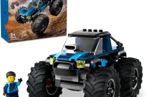(%22.68) LEGO City Mavi Canavar Kamyon 60402-5 Yaş ve Üzeri Çocuklar için Kamyonet İçeren Yaratıcı Oyuncak Yapım Seti (148 Parça)