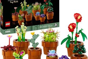 (%14.03) LEGO® Icons Minik Bitkiler 10329 – Yetişkinler için Dekoratif, Koleksiyonluk ve Sergilenebilir Yaratıcı Çiçek Model Yapım Seti (758 Parça)