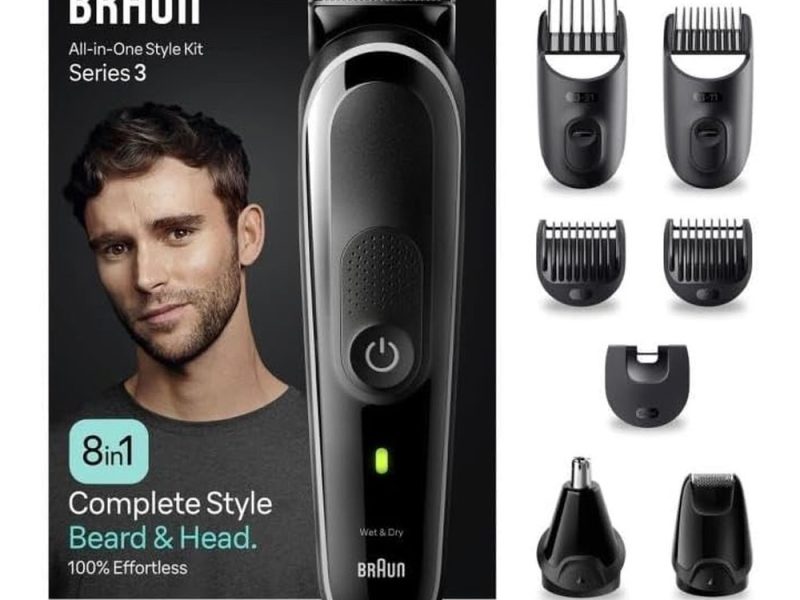 Braun Series 3 MGK3440 Hepsi Bir Arada Şekillendirme Seti, 8’i 1 Arada Erkek Bakım Kiti