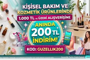 Kupon Kodu: GUZELLIK200 — %80 İndirim