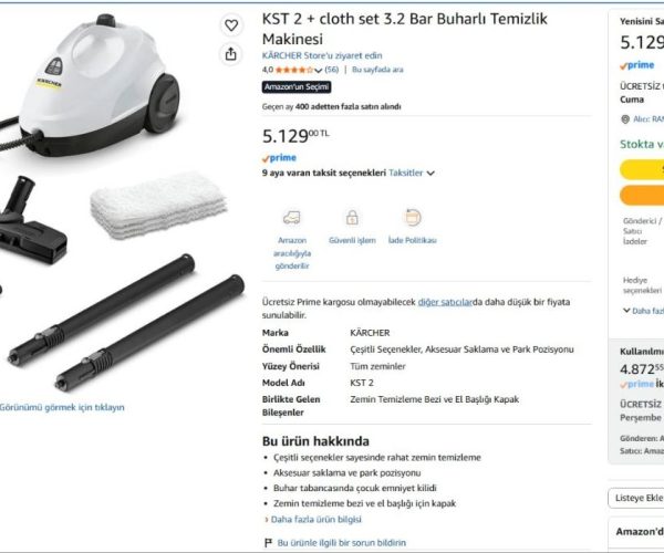 KST 2 + cloth set 3.2 Bar Buharlı Temizlik Makinesi