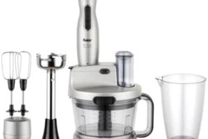 (%41.87) Fakir Mr Chef Quadro Blender Seti, 5 Fonksiyon, 1000 W, Paslanmaz Çelik Bıçak, Silver Stone