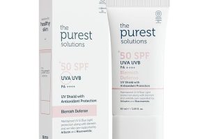 🛍️ The Purest Solutions Lekeli Ciltler İçin Antioksidan Destekli Güneş Kremi, 50+ SPF UVA/UVB Blemish Defense, Antioxidant Protection