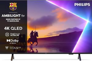 (%15) Philips Ambilight TV 55PUS8500/62 4K UHD QLED 139cm 55 inç Smart TV Dolby Atmos Titan OS — %15 İndirim