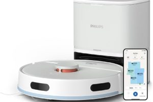 Philips 2000 Serisi Islak Kuru Moplu İstasyonlu Robot Süpürge, Homerun Uygulaması, Lds Radar Navigasyon, Beyaz, Xu2100/20