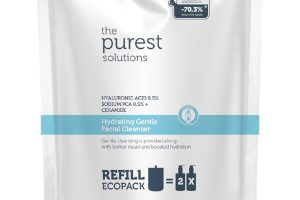 The Purest Solutions Nemlendirici Ve Bariyer Onarıcı Kuru Karma Ciltler Temizleme Jeli Ekolojik Yedek Paket 400 ml