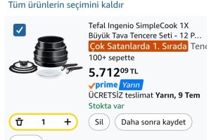 Tefal Ingenio SimpleCook 1X Büyük Tava Tencere Seti – 12 Parça