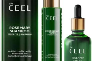 💥 The Ceel Biberiye Saç Bakım Seti – Şampuan 250 ml, Saç Toniği 100 ml ve Saç Yağı 50 ml, Biotin, Keratin ve Vitamin E İçeren Hacim ve Parlaklık Destekleyici Saç Bakım Seti