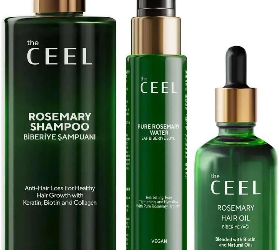 💥 The Ceel Biberiye Saç Bakım Seti – Şampuan 250 ml, Saç Toniği 100 ml ve Saç Yağı 50 ml, Biotin, Keratin ve Vitamin E İçeren Hacim ve Parlaklık Destekleyici Saç Bakım Seti