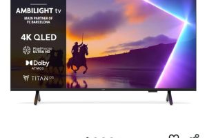 Philips Ambilight TV 55PUS8500/62 4K UHD QLED 139cm 55 inç Smart TV Dolby Atmos Titan OS