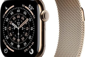 (%25.7) Apple Watch Series 11 GPS + Cellular 42 mm Altın Rengi Titanyum Kasa Akıllı Saat ve Altın Rengi Milano Loop – One Size. Uyku Skoru, Fitness Takibi, Sağlık İzleme, Hep Açık Ekran