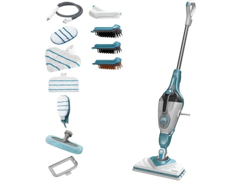 🛍️ Black + Decker BHSM168DSM QS 1600W Buharlı Süpürge SteaMitt™ ve 13 Aksesuar