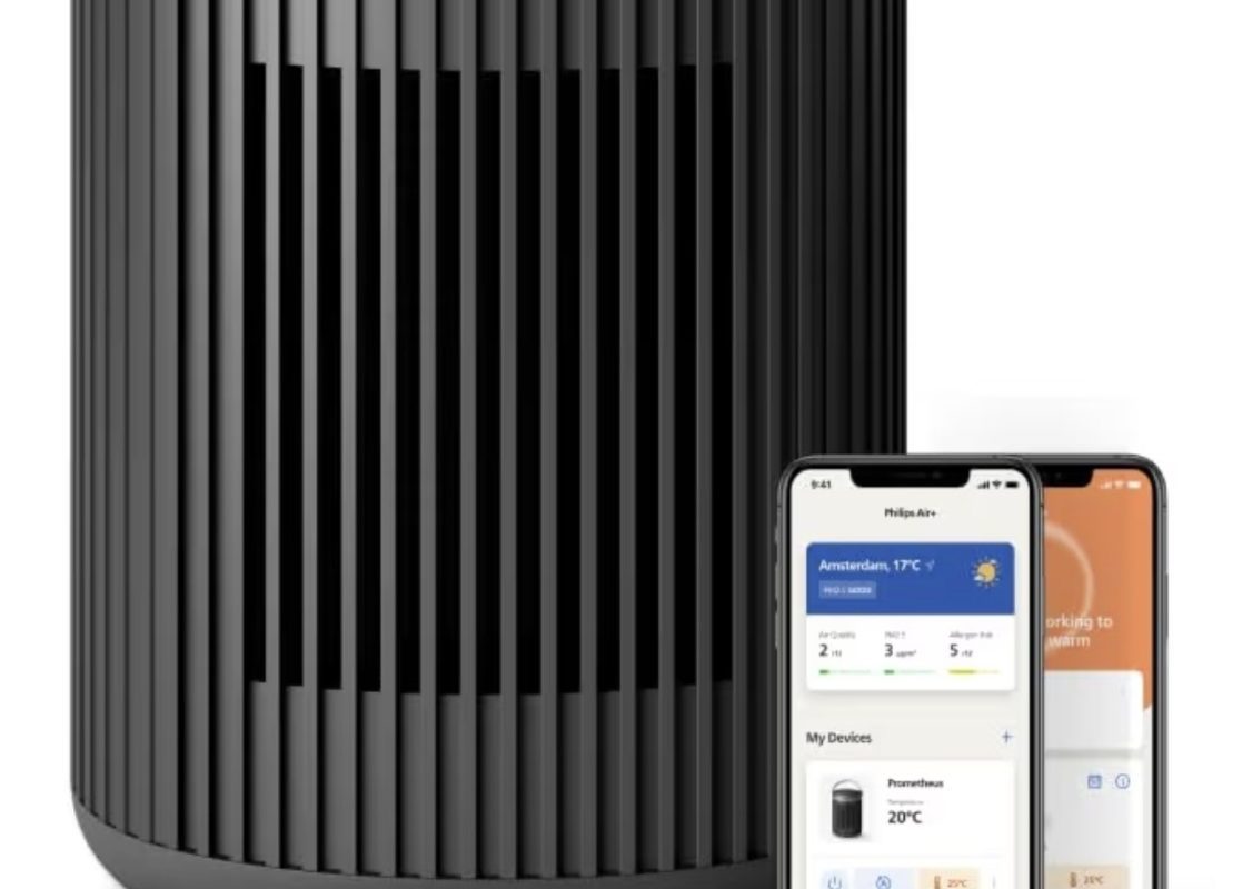 Philips Serisi 3000 2000W Enerji Tasarruflu Bağlantılı Isıtıcı, EcoAI ile%50’ye Kadar Enerji Tasarrufu, Sessiz, 5 Güvenlik Fonksiyonu, 45°’lik Salınım, Koyu Gri (CX3120/01)