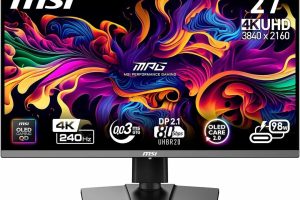 🛍 MSI 26,5″ MPG 272URX QD-OLED, Gaming Monitör, UHD, 16:9 Flat, QD OLED, 240HZ, 0.03ms, G-SYNC Compatible, Siyah