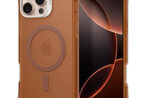 🛍 Spigen Ciel by CYRILL iPhone 16 Pro Max ile Uyumlu MagSafe Kılıf Ultra Sheer Mag Kaymaz Mikro Dokulu Kahverengi Şeffaf Kapak – ACS08246 (Spigen TR Garantili)