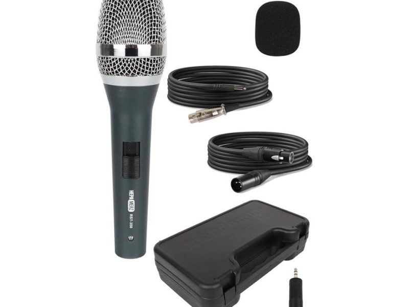 🛍️ Hepa Merz RST 350 Profesyonel Dinamik Cardioid Kablolu EL Mikrofonu Kaliteli (Çanta ve Full Set)
