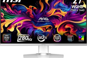 🛍 MSI 26.5 MAG 272QPW QD-OLED X28, Gaming Monitör, WQHD, 16:9, Flat, QD-OLED, 280Hz 0.03ms, FreeSync Premium Pro, Pivot, Beyaz