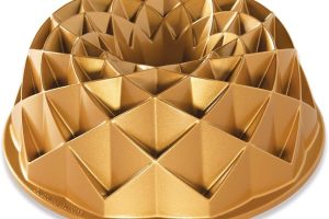 🛍 Nordic Ware – 88377 Nordic Ware Jubilee Bundt Tava, One, Gold