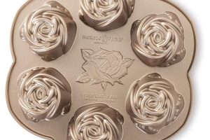 🛍 Nordic Ware Platinum Rosebud Baking Pan