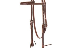 🛍 Weaver Leather Latigo Deri Alın Bantlı Başlık