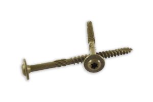 🛍 WoodPro Fasteners ST516X312B 5/16-inç x 3-1/2-inç Uzunluk Yuvarlak Yıkama Başlığı Dış Ahşap Vidalar, 250’li Paket