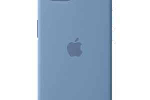 🛍 Apple iPhone 16e için Silikon Kılıf – Buz Mavisi ​​​​​​​
