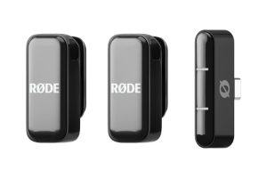 🛍 RØDE Wireless Micro – Akıllı Telefon ve Bilgisayar Uyumlu Kompakt Kablosuz Mikrofon seti, Şarj Kutulu, İki verici, Bir alıcı, USB-C, Siyah