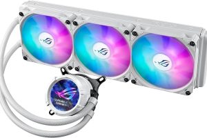 (%14.48) ASUS ROG STRIX LC III 360 ARGB LCD CPU SIVI SOĞUTUCU, 2.1″ IPS LCD, ASETEK’İN YENİ GEN7 V2 POMPASI VE PREMIUM ROG ARGB FANLAR BEYAZ