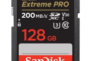 🛍 SanDisk Extreme PRO SDXC UHS-I Hafıza Kartı, 128 GB, 200 MB/sn Aktarım Hızı, U3: UHS Speed Sınıf, V30: Speed Sınıf, 4K UHD Videolar, QuickFlow Teknolojisi, Isıya Dayanıklı