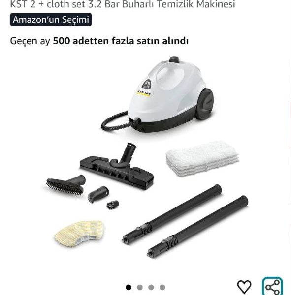 KST 2 + cloth set 3.2 Bar Buharlı Temizlik Makinesi