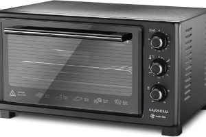 Luxell LX – 13575 Turbo Fanlı Mini Fırın, Metal, 40 L Kapasite, Siyah