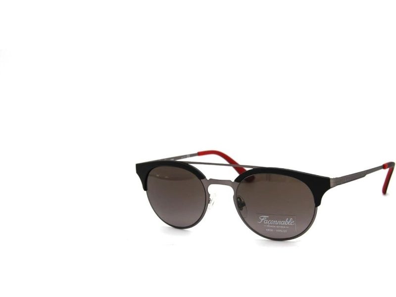 🛍 Faconnable Marka F 154S NOGU Erkek,OVAL,METAL,METALİK Çerçeve ORGANİK,KAHVERENGİ Cam 49 Ekartman Güneş Gözlüğü