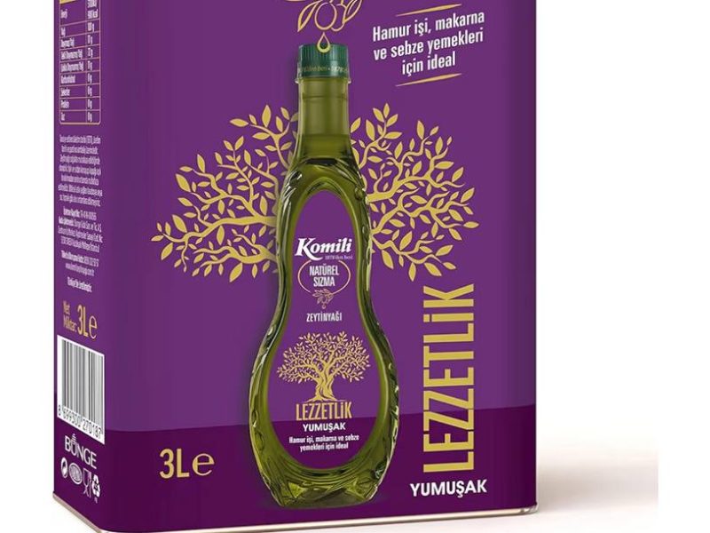Komili Lezzetlik Yumuşak Natürel Sızma Zeytinyağı 3 lt