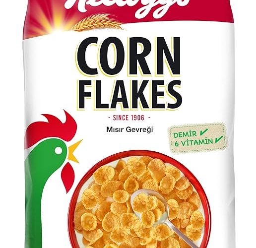 (%61.82) Kellogg’s Corn Flakes Çıtır Altın Renginde Kahvaltılık Mısır Gevreği 400 Gr,Lif Kaynağı,Demir ve 6 Vitamin içerir,Folik Asit içerir