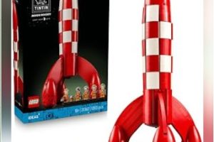 LEGO Ideas Tintin Ay Roketi 21367 – Yetişkinler için Uzay Tulumları, Kasklar, Oksijen Tüpleri Giyen 5 Minifigür ile Snowy Figürü İçeren Yaratıcı Dekoratif Model Yapım Seti, Hediye Fikri (1283 Parça)