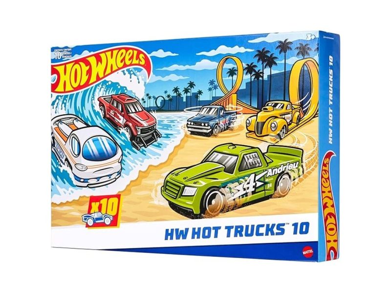 🛍️ Hot Wheels 1:64 ölçekli oyuncak kamyonlar, akrobasi, yardım, yarış ve diğer maceralar için oluşan 10’lu set, modern ve nostaljik modeller (Stiller çeşitlilik gösterebilir), HYM97