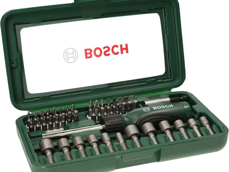 🛍 Bosch 46 Parça Tornavida, Vidalama Ve Lokma Uçlu Aksesuar Seti – 2607019504