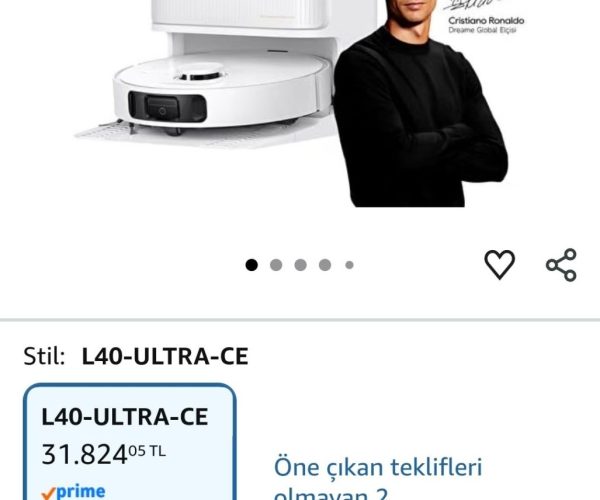 Dreame L40 Ultra CE Robot Süpürge Beyaz – 31.824₺