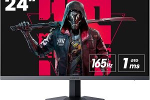 🛍 KOORUI Monitör 24E3 23.8Inç, 165Hz, FHD, 1080p(1920*1080), 1ms, Ips, Adaptive Sync, Monitörler,Gaming, Hdmi 1.4*2, Dp 1.2*1, Eğilmek：-5~15°, Yukarı Ve Aşağı, Görme Açısı 178°, Vesa，75*75mm, Siyah