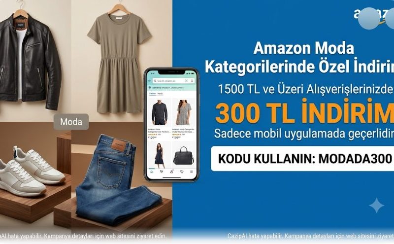 🎟️ İndirim Kodu: MODADA300 — %80 İndirim