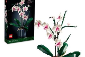 LEGO Botanicals Orkide 10311 – Yetişkinler için 5 Yaprak, 2 Kök ve Saksı İçeren Yaratıcı Dekoratif Yapay Bitki Modeli Yapım Seti, Kadınlar ve Erkekler için Sevgililer Günü Hediyesi Fikri (608 Parça)