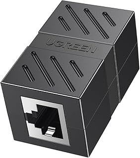 Ugreen RJ45 Cat6 Cat7 Cat8 Ethernet Kablo Uzatma Aparatı Siyah