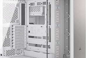 CORSAIR 6500X Mid-Tower Dual Chamber PC Case – White/Satin Gray Aluminum (CC-9011285-WW) — %26 İndirim | Amazon TR Fırsatı
