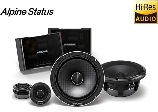 Alpine HDZ-65C 16,5 cm (6.5”) Alpine Status 2 Yollu Komponent Hoparlör, Hi-Res Audio, 100W RMS / 300W Peak, Carbon Membran, Audiophile Ses Sistemi