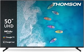 Thomson TV 50 İnç (126 cm) 4K UHD Smart Google TV, Sesli Kontrol, Google Cast, Dolby Audio, HDR10, WiFi, Bluetooth, HDMI 2.1, 50UG4S15