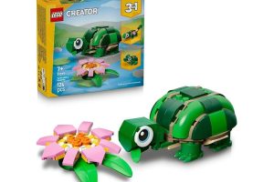 🛍️ LEGO Creator 3’ü 1 Arada Kaplumbağa ile Nilüfer Çiçeği 31377 | 7 Yaş Üzeri Çocuklar için Bukalemun veya Kurbağaya Dönüşebilen Oyuncak Yapım Seti, Yılbaşı Hediyesi Fikri (124 Parça)
