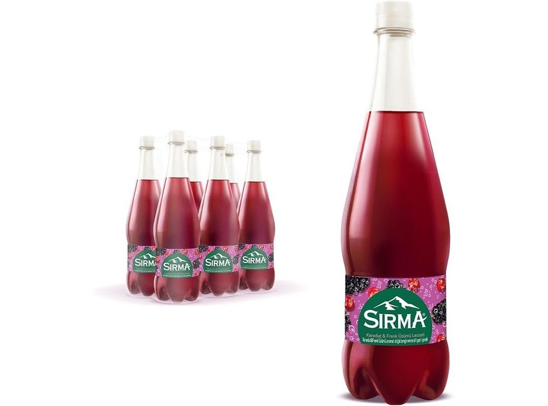 🛍️ Sırma B Vitaminli Karadut & Frenk Üzümü Aromalı Doğal Maden Suyu 6×1 L