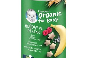 🛍️ Gerber Organik Pirinçli, Buğdaylı, Muzlu ve Ahududulu Bebek Atıştırmalığı 35 g