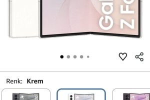 Samsung Galaxy Z Fold8 Ultra Krem, 256 GB Depolama, Özelleştirilmiş İşlemci, 5.000 mAh Pil, Yan Yana Çoklu Ekran, 12 GB RAM, 200 MP Kamera, Now Nudge, Photo Assist (Samsung Türkiye Versiyonu)